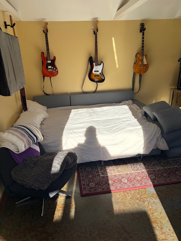 Sleeping Space with Guitars