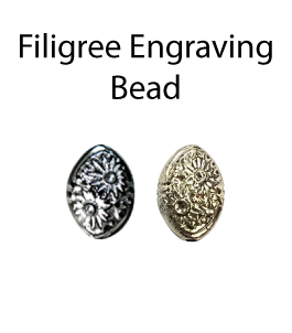 Filigree Engraving Bead