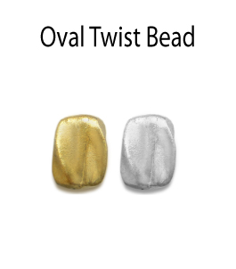 Oval Twist Bead
