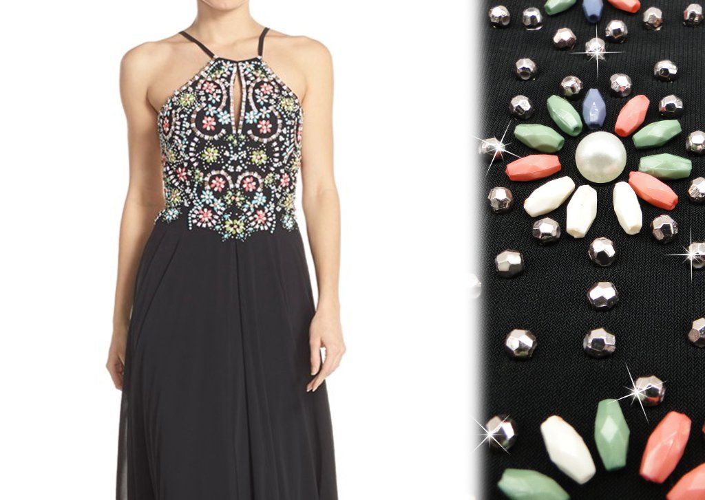 Colorful Floral Beaded Pattern