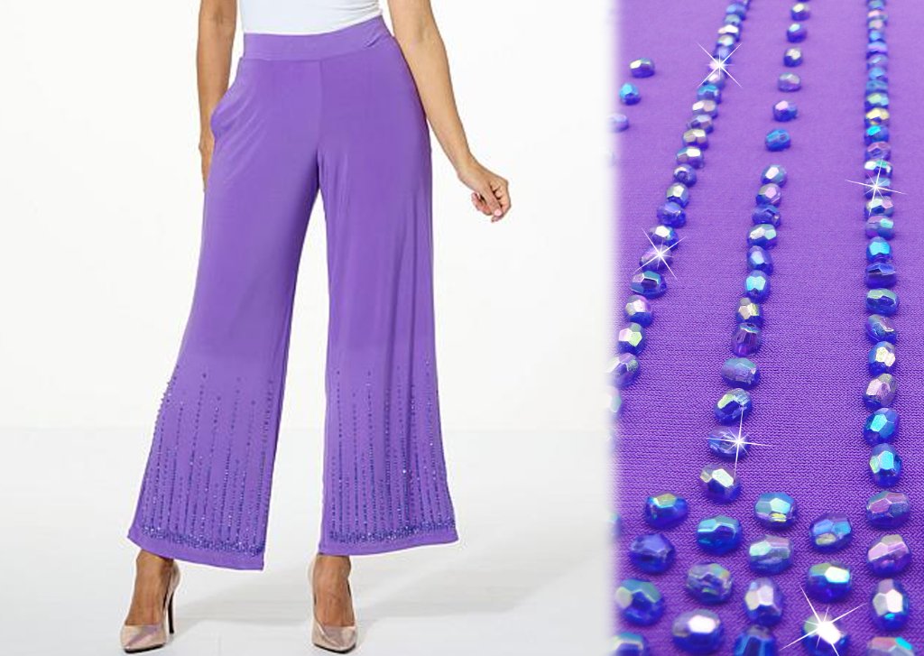 Purple Beaded Pants