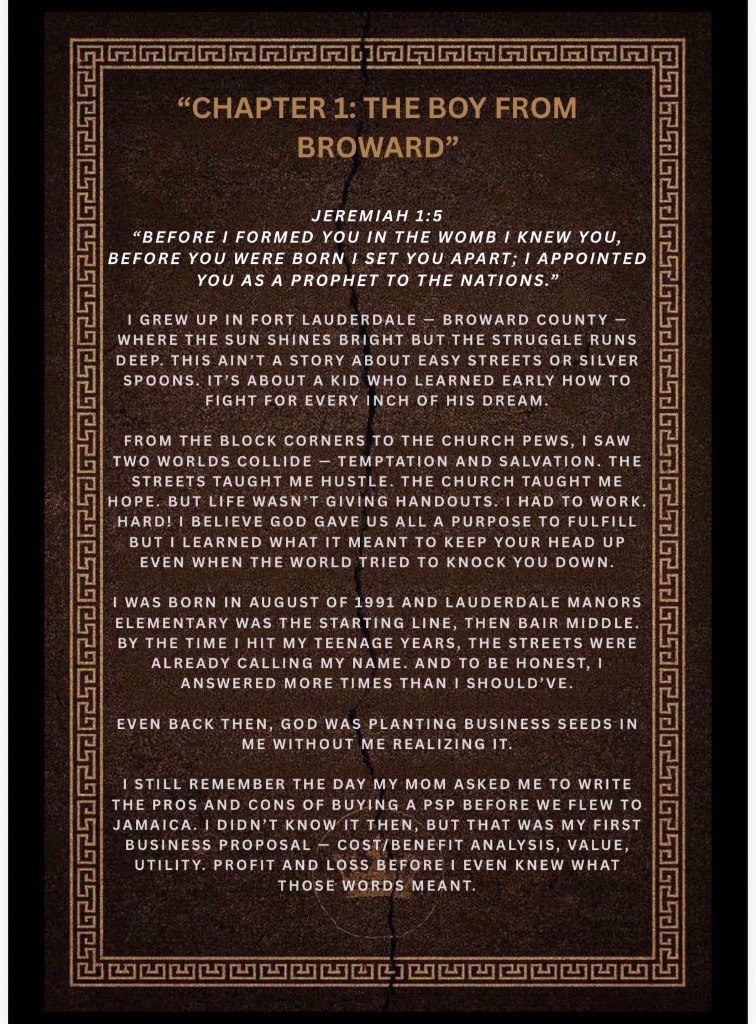 Chapter 1 – The Boy from Broward
