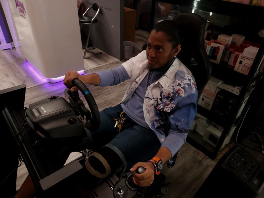 Racing Simulator Close-up
