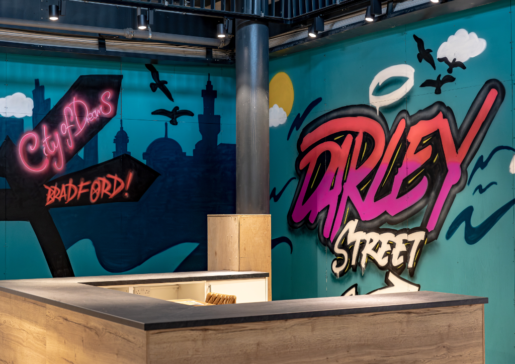 Completed VR-designed mural
