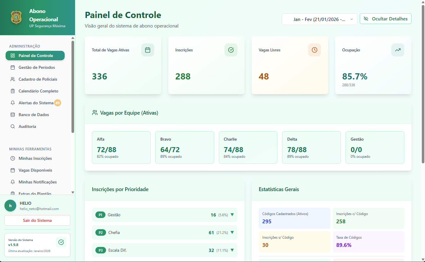 Operação Extra template preview