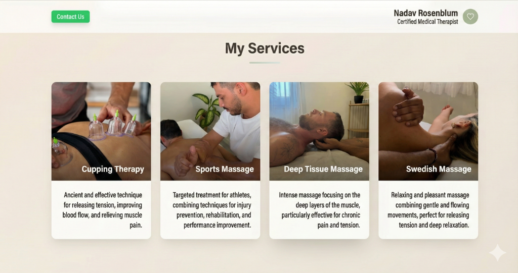 Nadav Massage screenshot