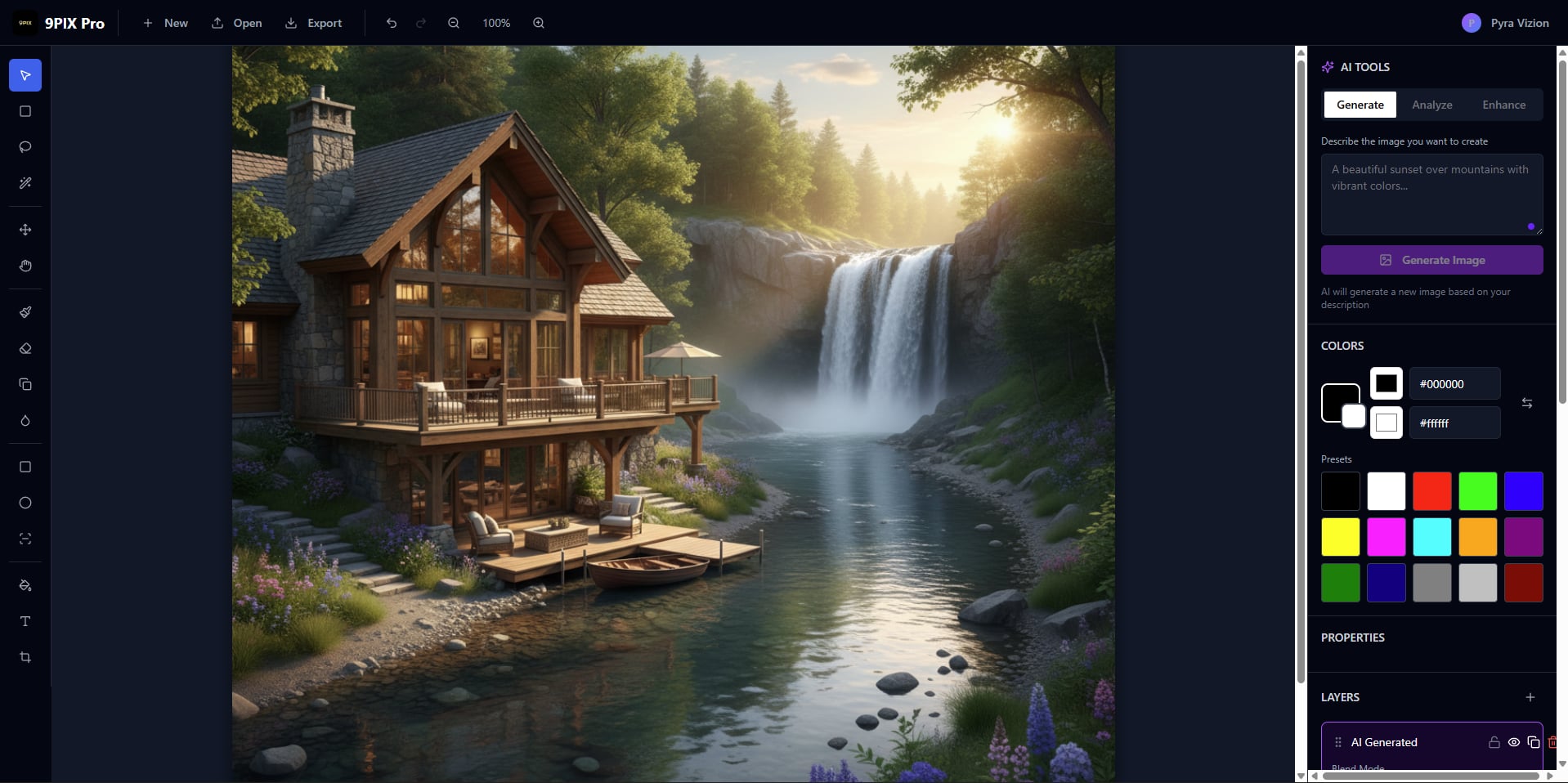 9PIX Photo Editor template preview