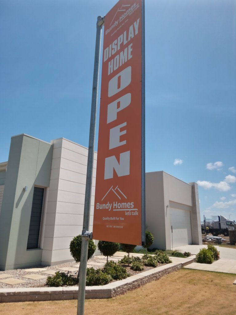 Bundy Homes — Orange Display Sign (manufactured in-house, installation by others)