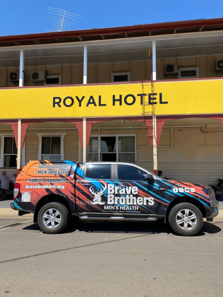 Brave Brothers vehicle signage showing consistent branding by Terry Signs Bundaberg