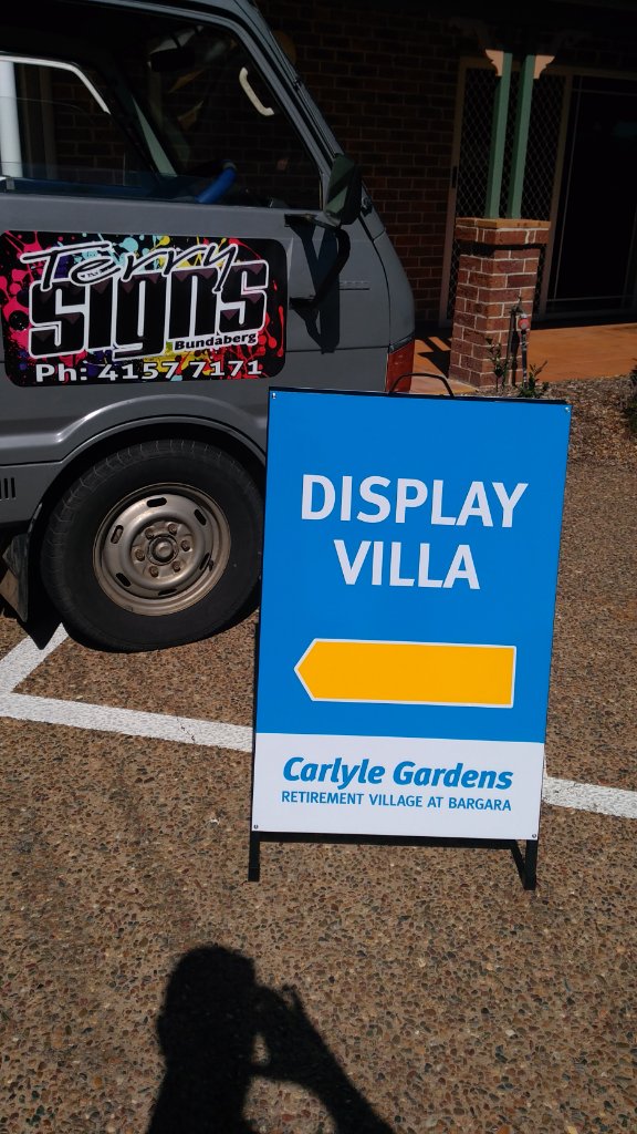 Carlyle Gardens — Display Villa Sign (manufactured in-house, installation by others)