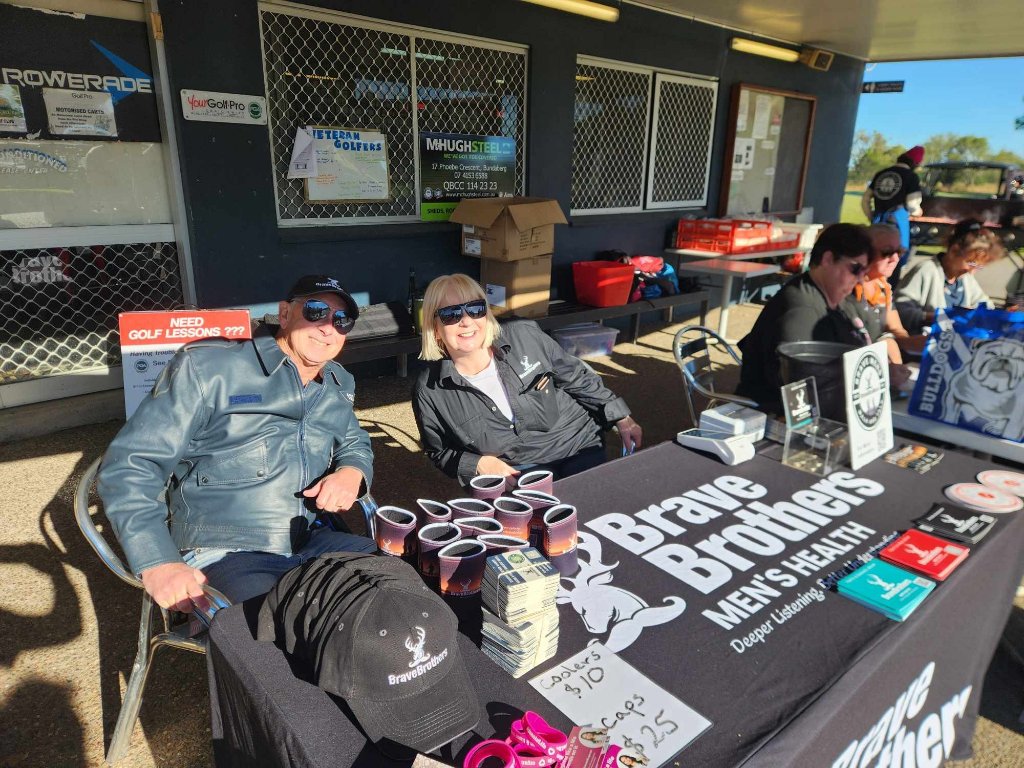 Brave Brothers branded merchandise including shirts and stickers by Terry Signs Bundaberg