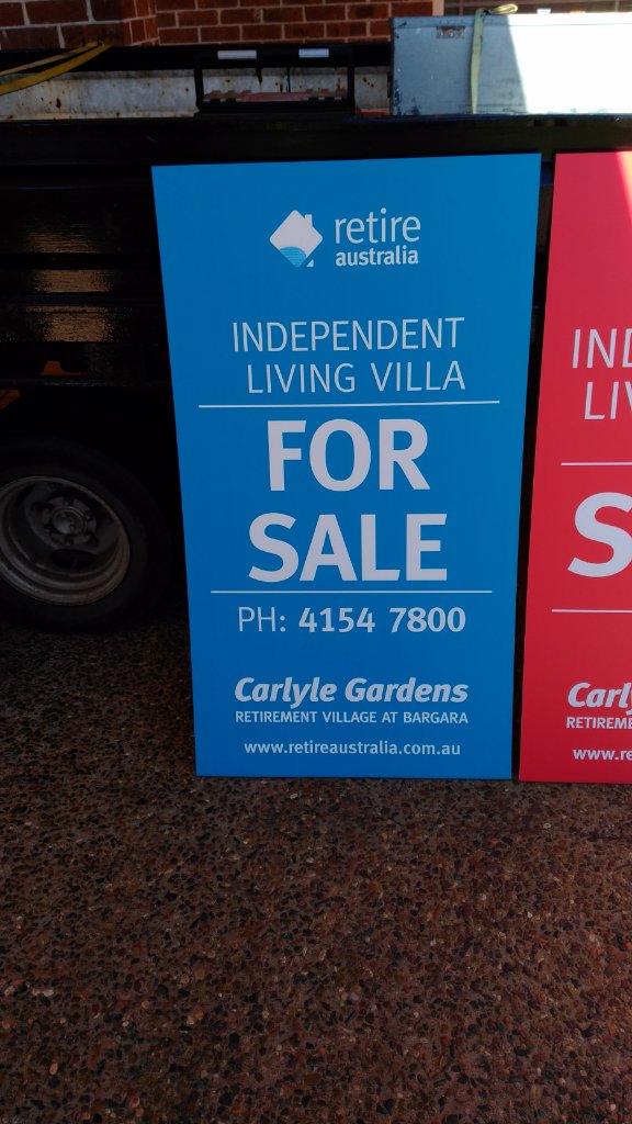 Carlyle Gardens — For Sale Sign (manufactured in-house, installation by others)