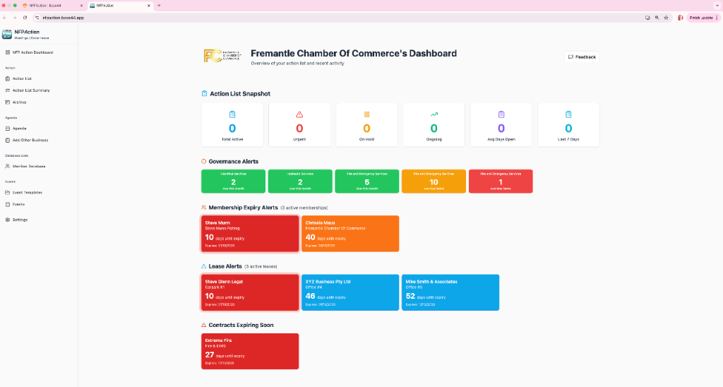 Dashboard preview