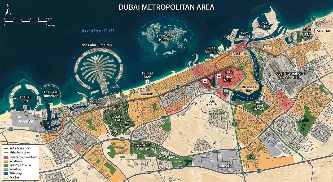 Dubai Location Map