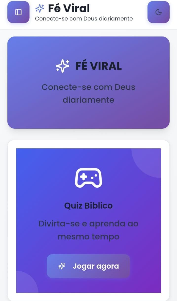 FÉ VIRAL — App Cristão Moderno template preview