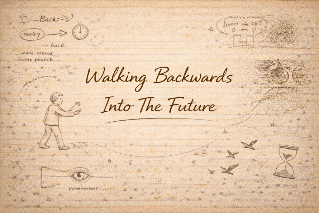 Walking Backwards into the Future