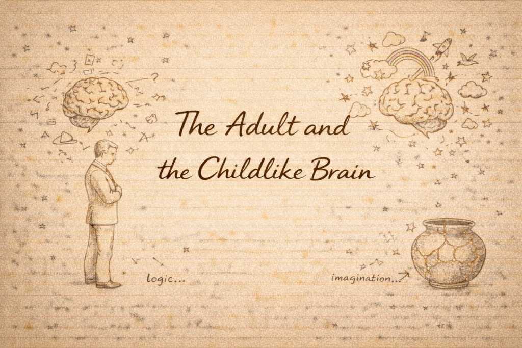 The adult and the childlike brain