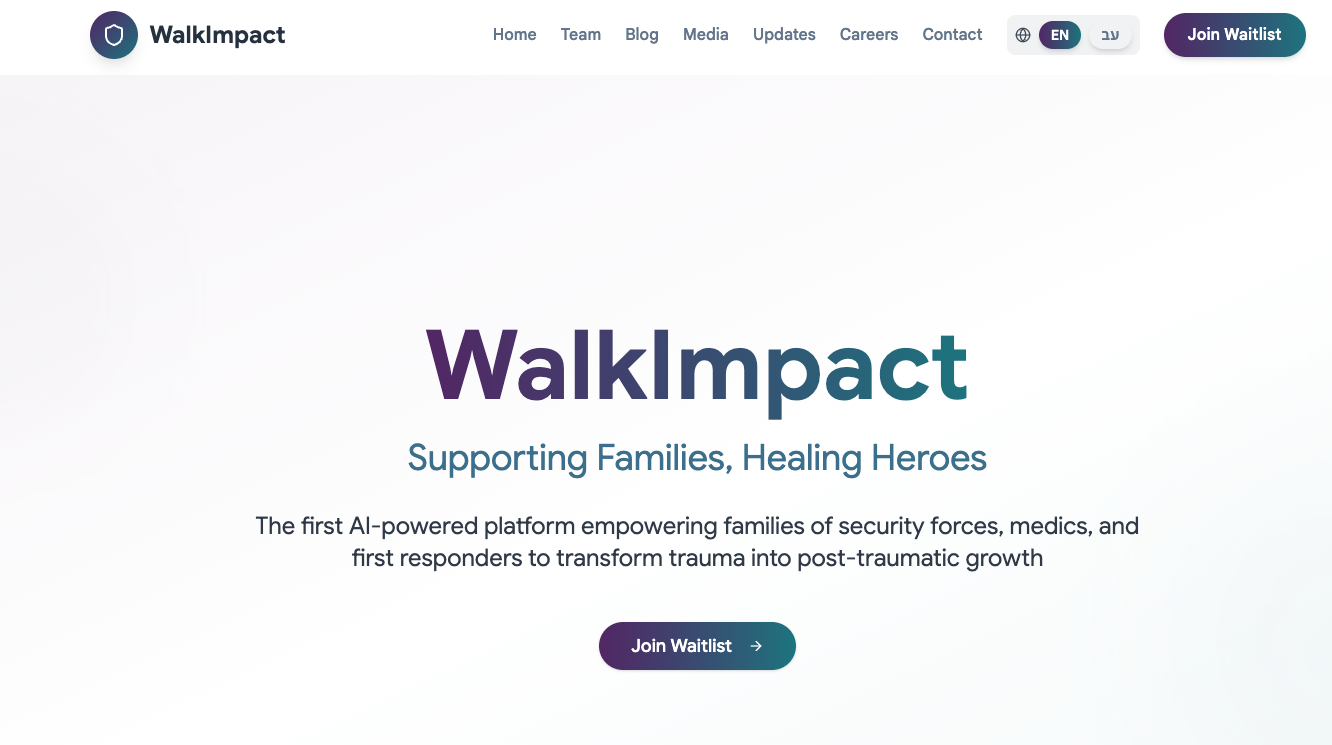 Walkimpact Website 2026 template preview
