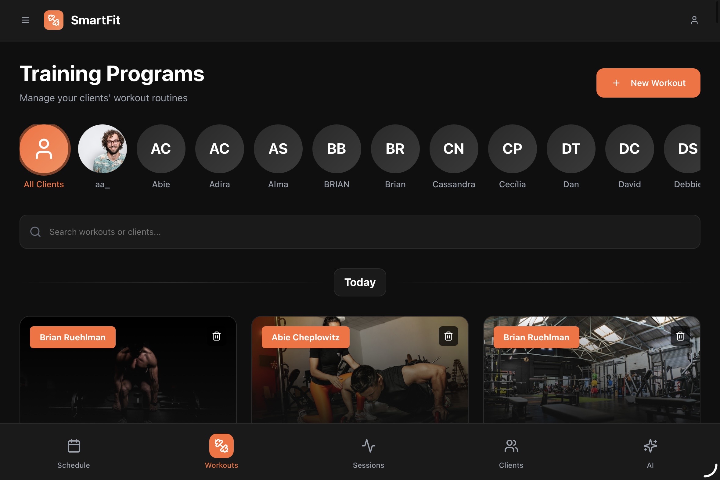 SmartFit template preview