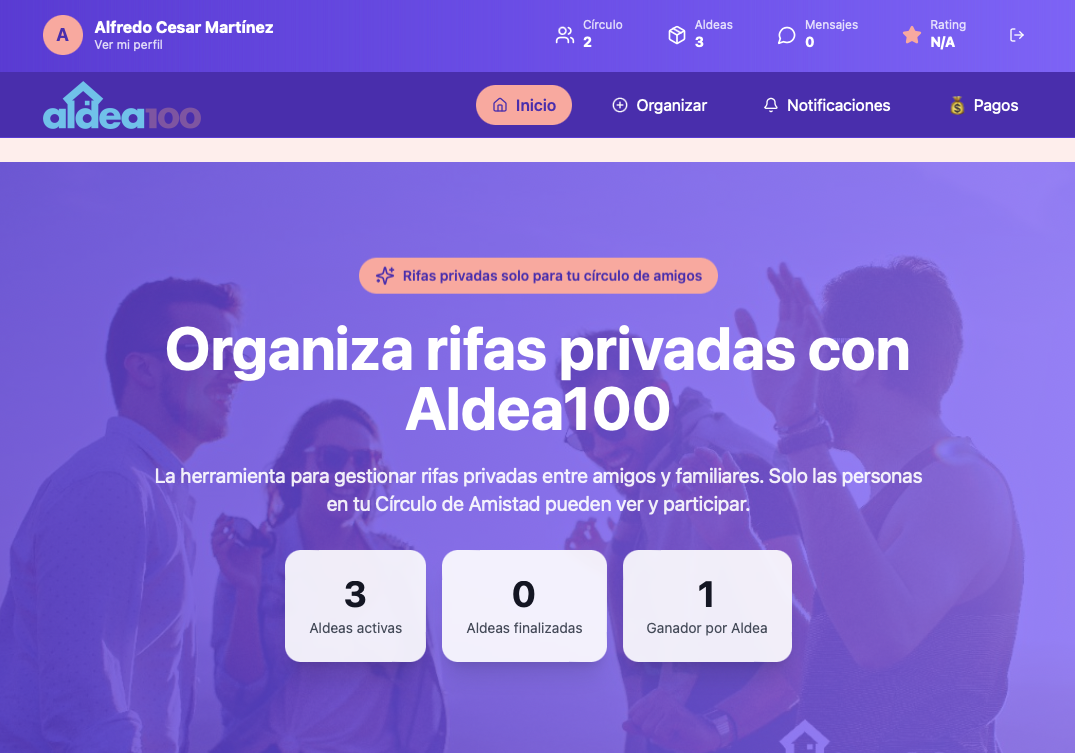 Aldea100 template preview
