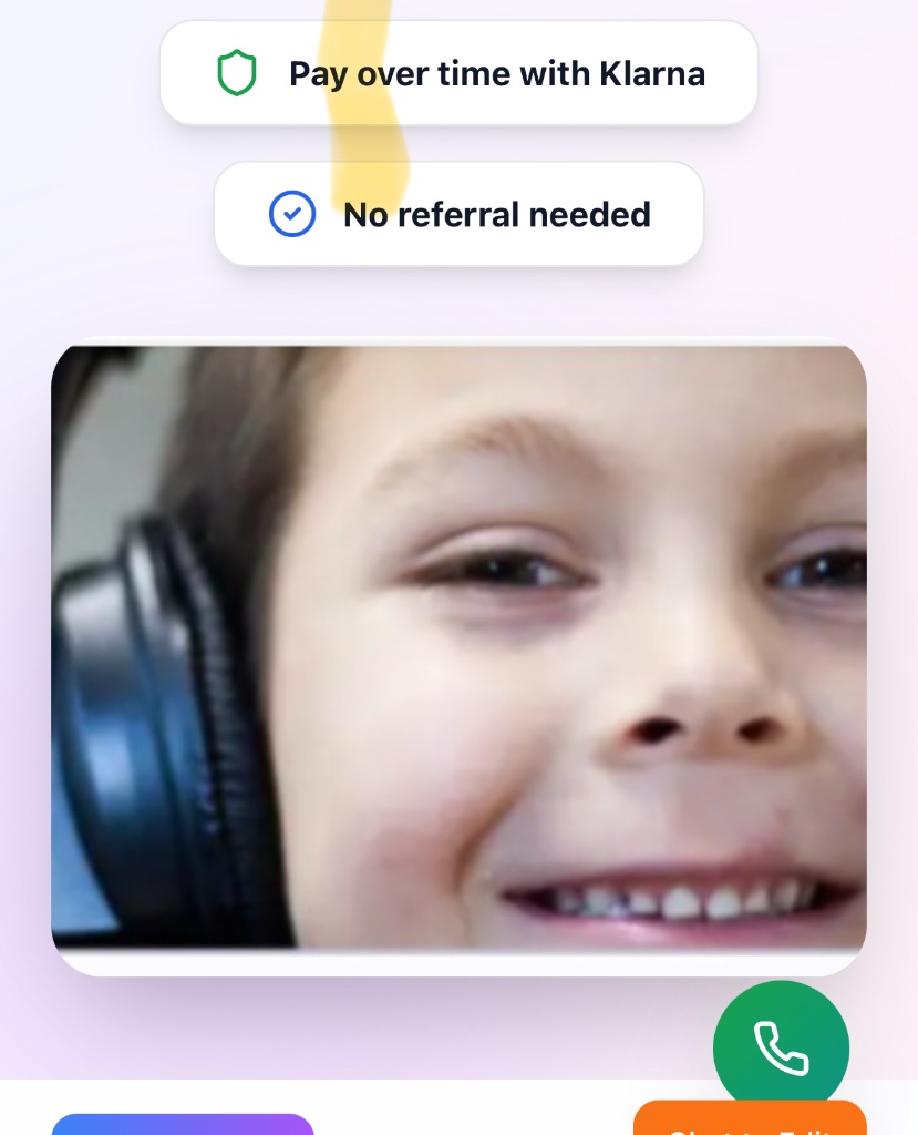 Child with headphones