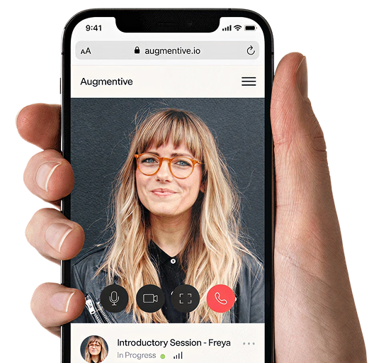 Mobile video call interface