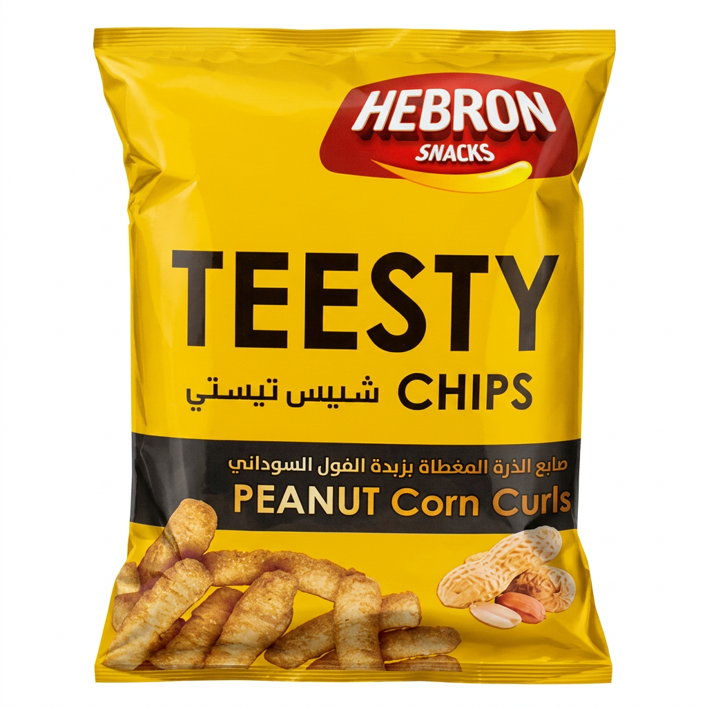 Teesty Chips Peanut Corn Curls