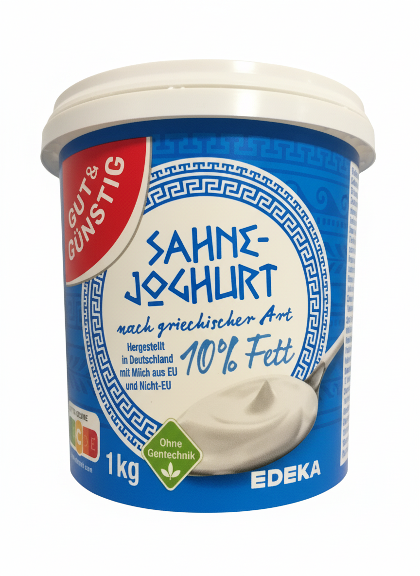 Greek-style cream yogurt