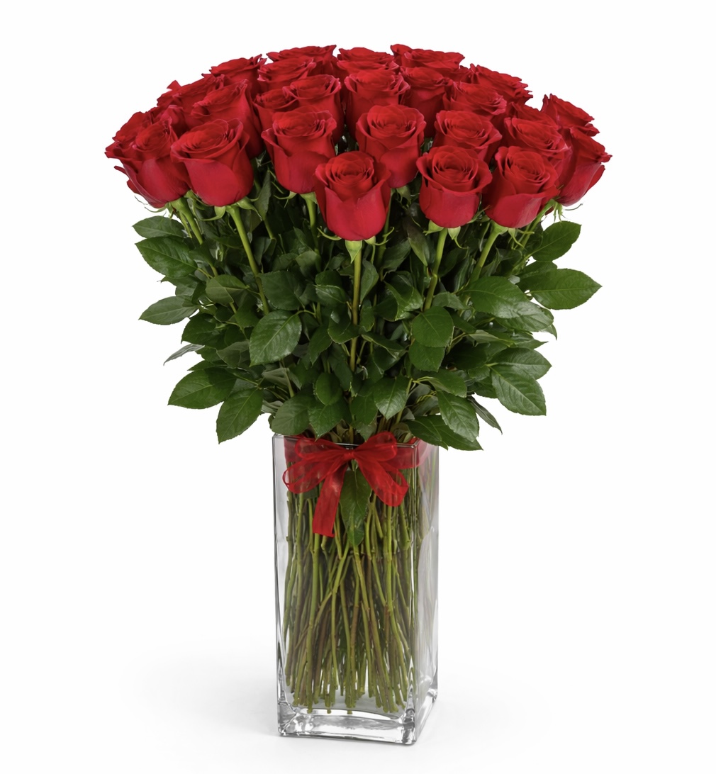 Classic Two Dozen Red Roses  - Fresh flower arrangement from Granada Hills Florist, arrangements for valentines
