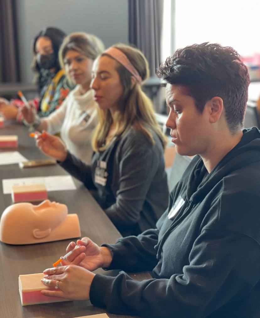 Students training