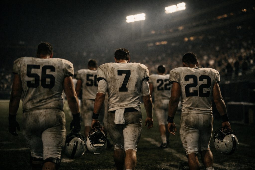Players walking off field