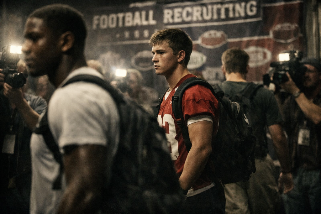 Recruit at football event