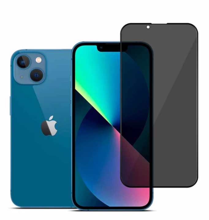 22 Cases Privacy Tempered Glass Screen Protector iPhone 16e/14/13