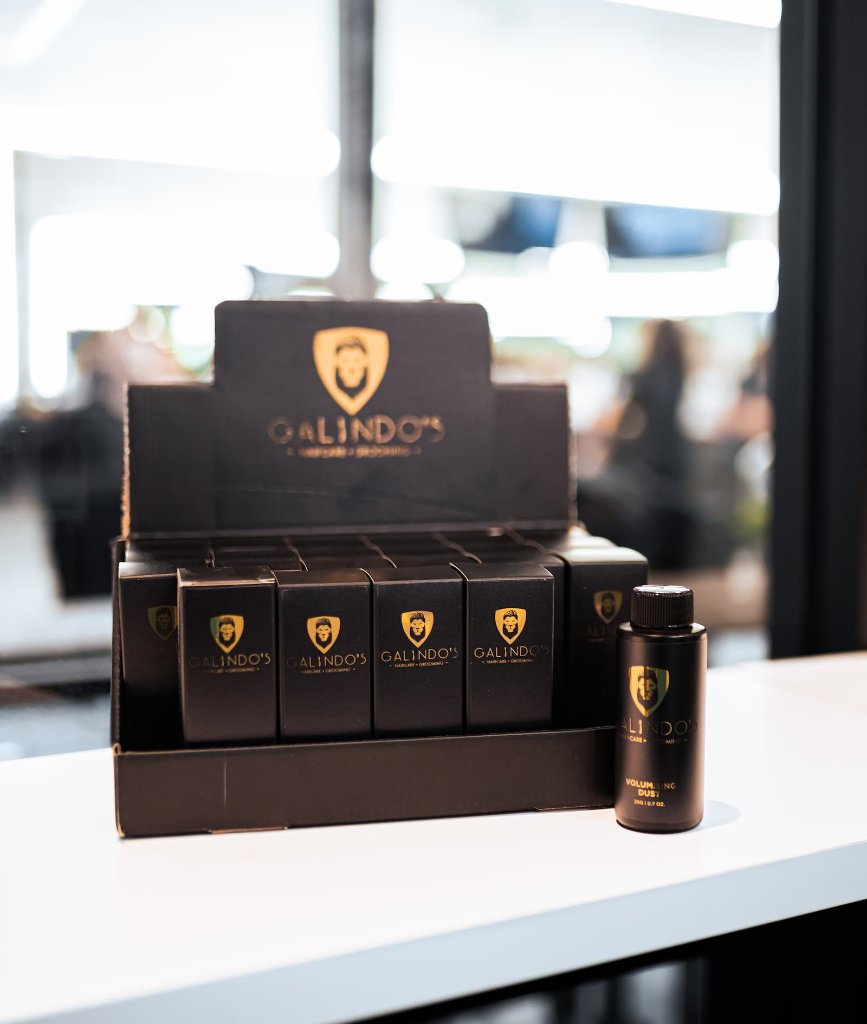 Galindo's product range display