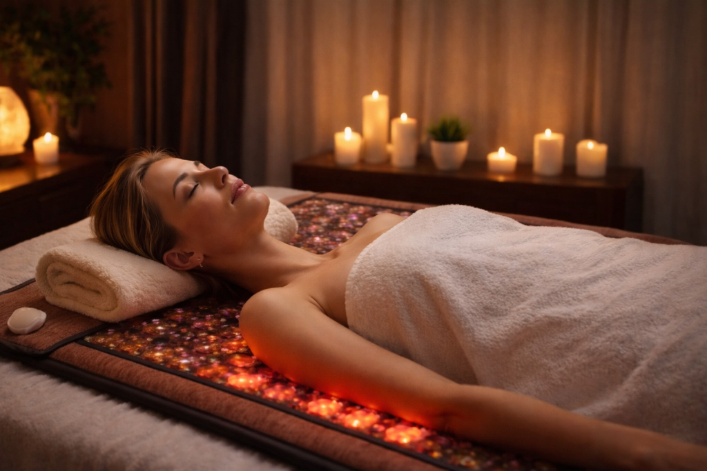 Heated Gemstone Mat Relaxation Session (25 Minutes)