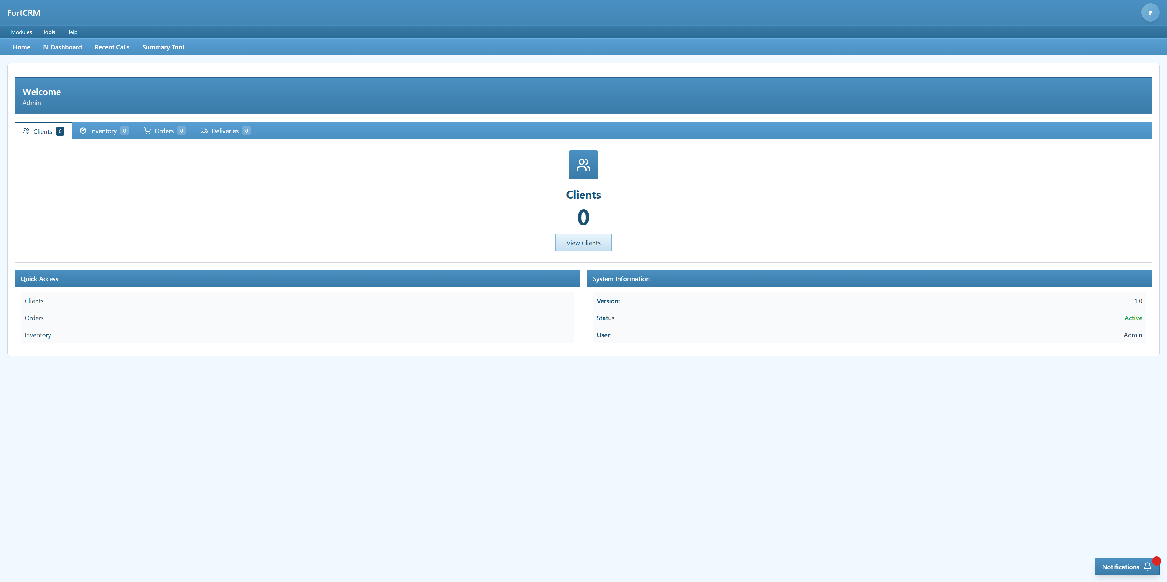 Blue Classic 1.0 template preview