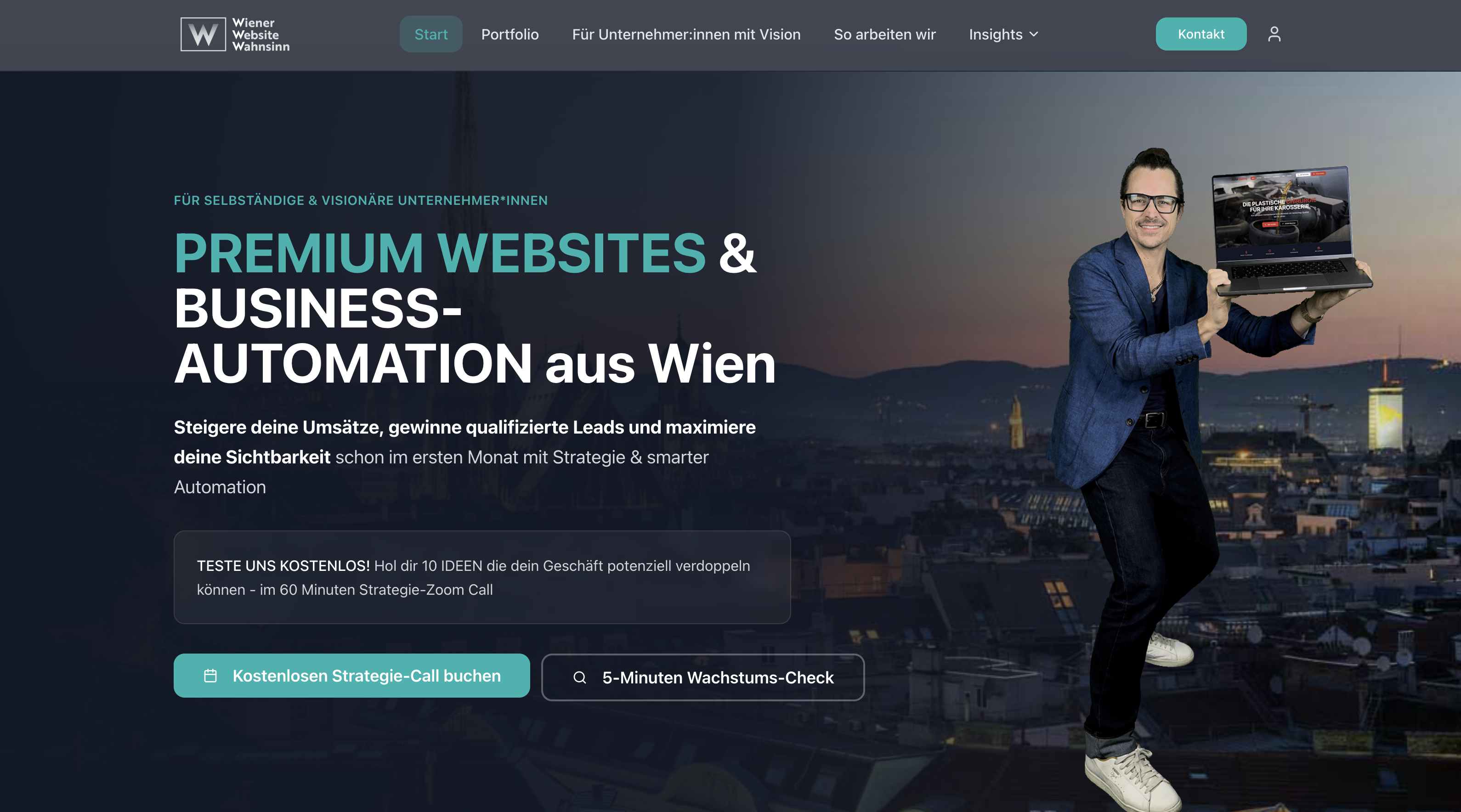 WWW Website Master mit Admin Backend template preview