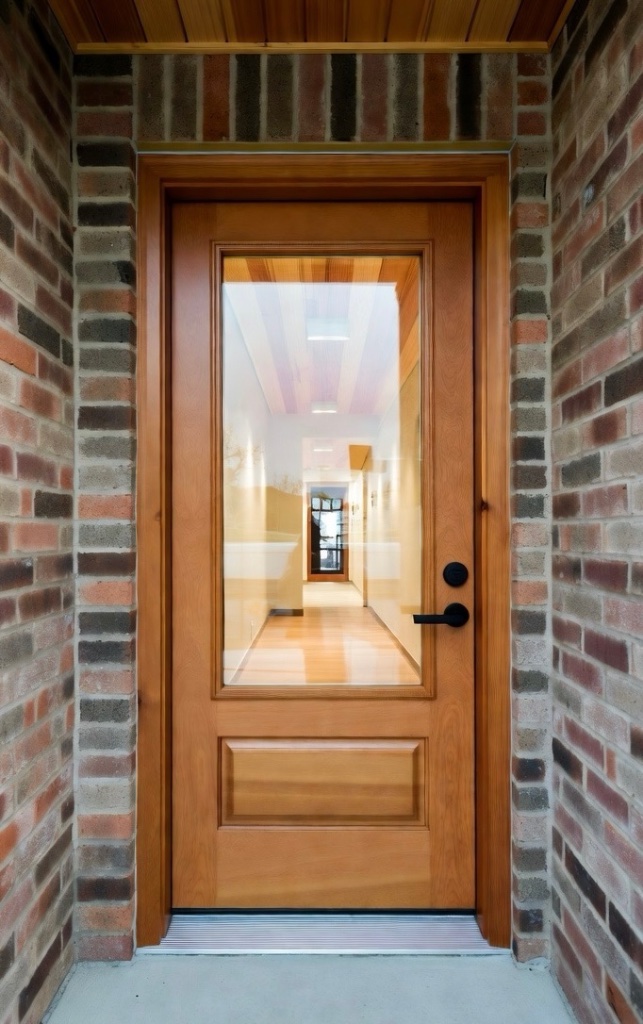 Wood Entry Door Upgrade — after installation