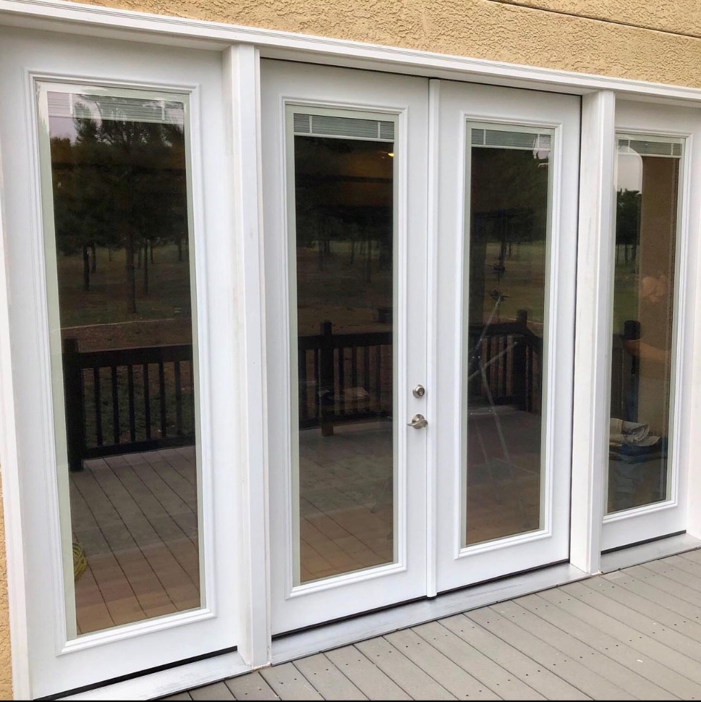 French Patio Door Conversion — after installation