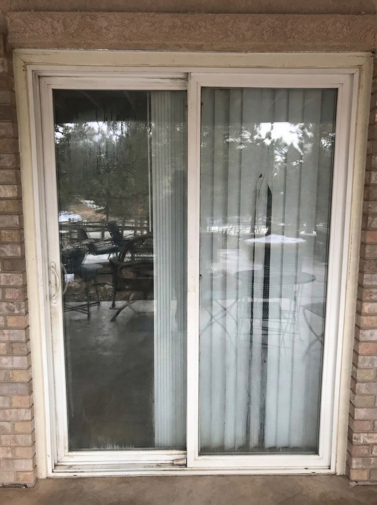 Patio Slider Replacement — before installation