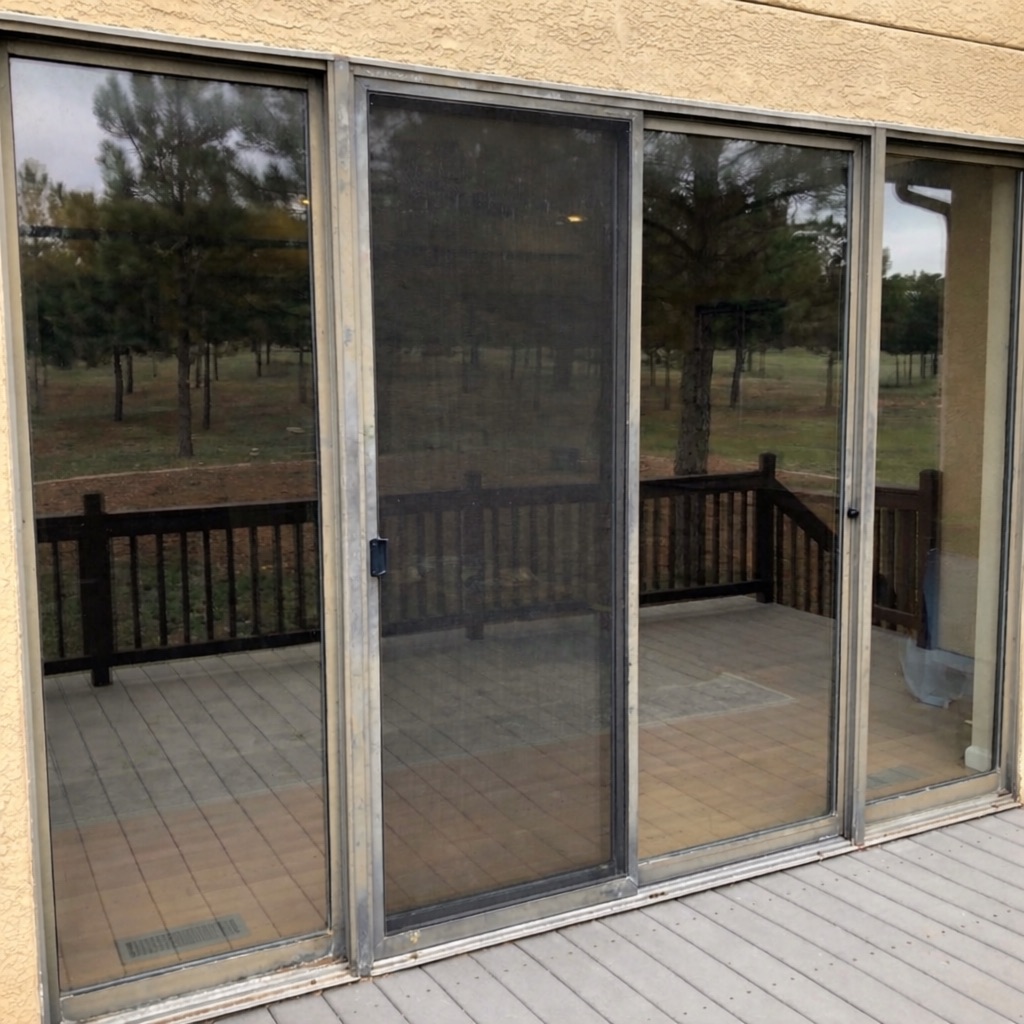 French Patio Door Conversion — before installation
