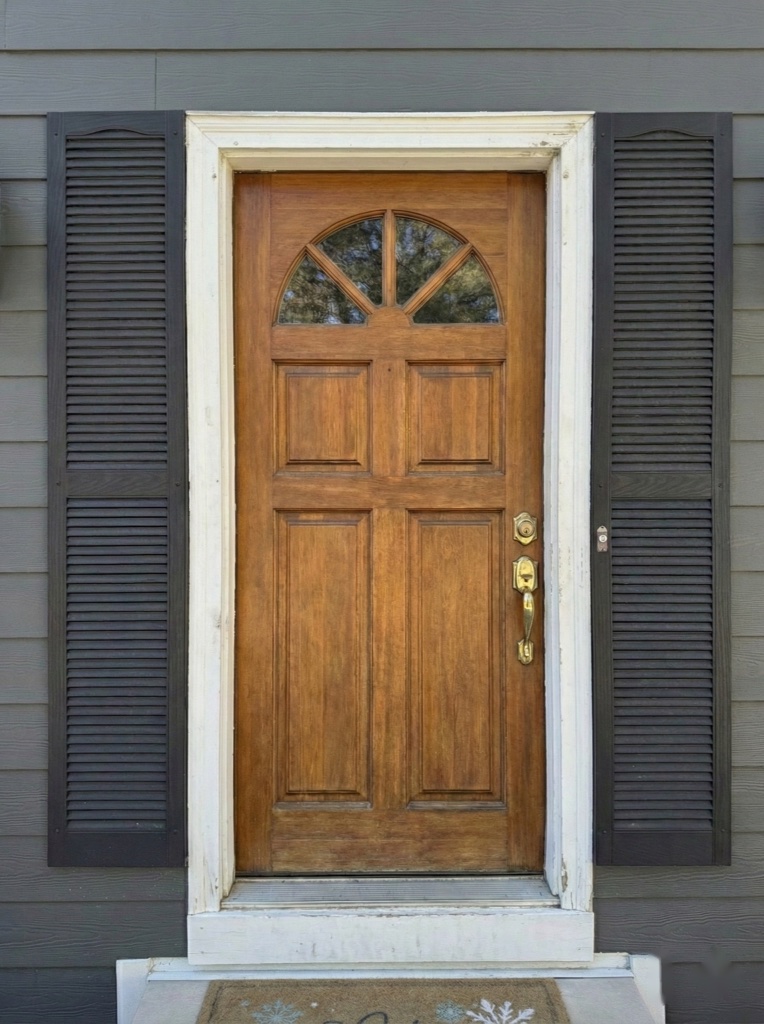 Entry Door Color Transformation — before installation