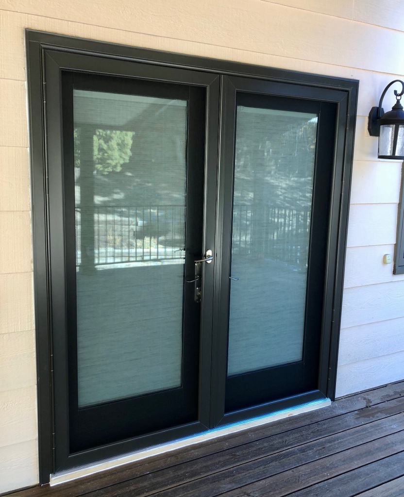 Patio Slider to French Door Conversion — after installation