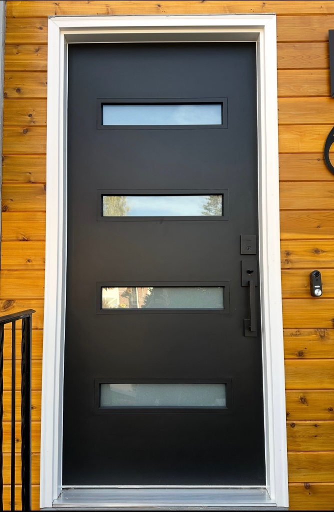 Modern Entry Door Upgrade — after installation