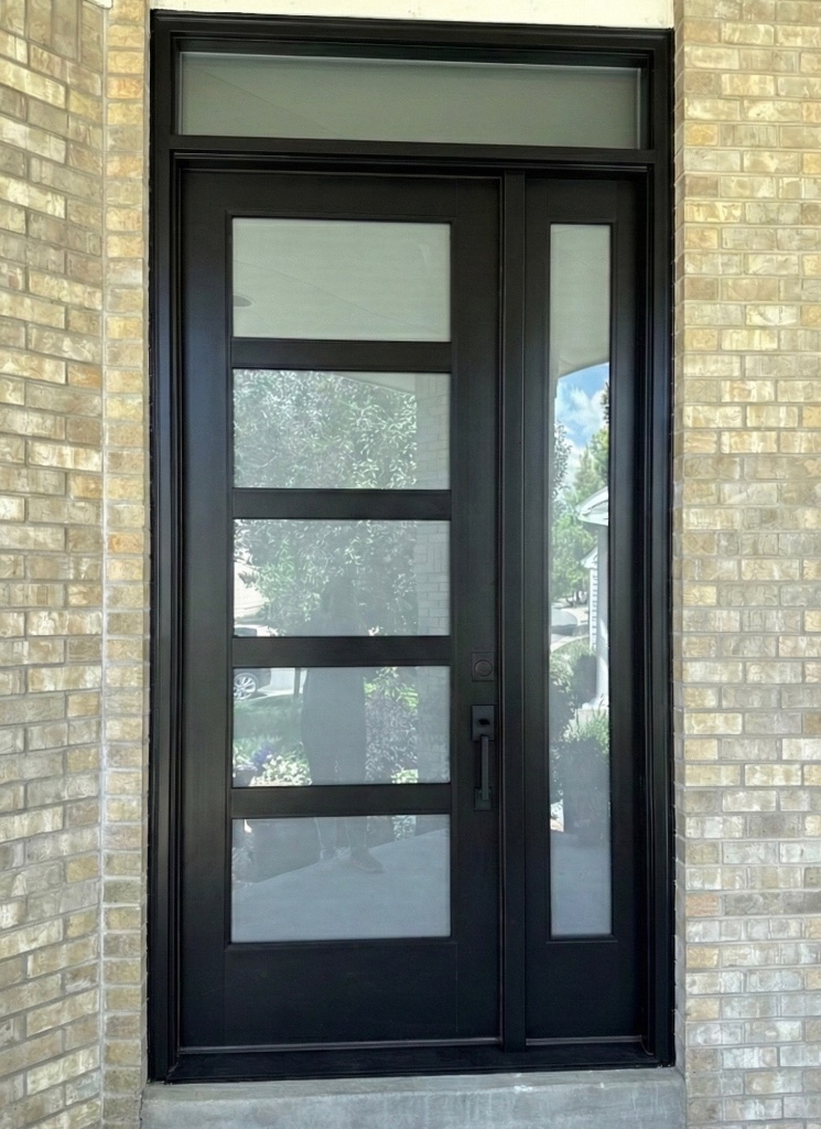 Modern Entry with Sidelite Upgrade — after installation