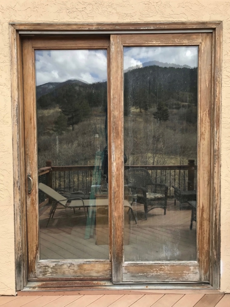 French Patio Door Upgrade — before installation