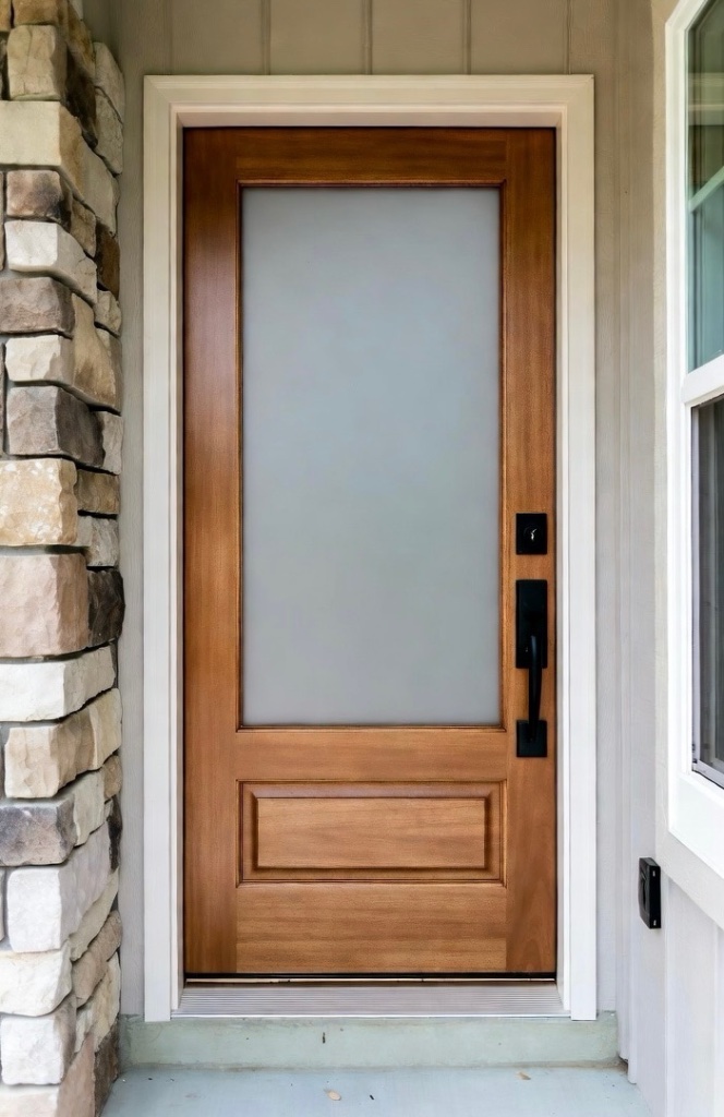 Entry Door Restoration — after installation