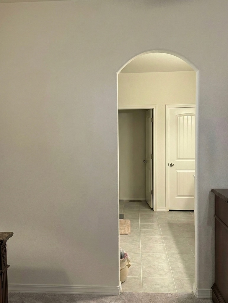 Glass Barn Door Installation — before installation
