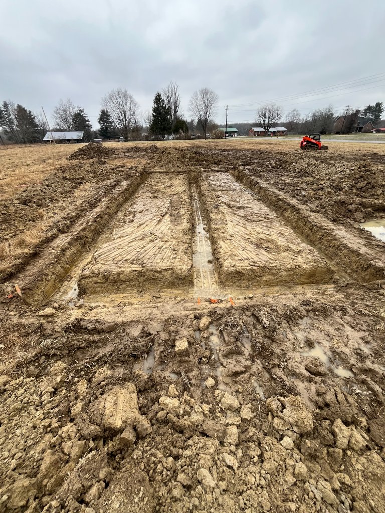 Site preparation excavation in Dearborn County
