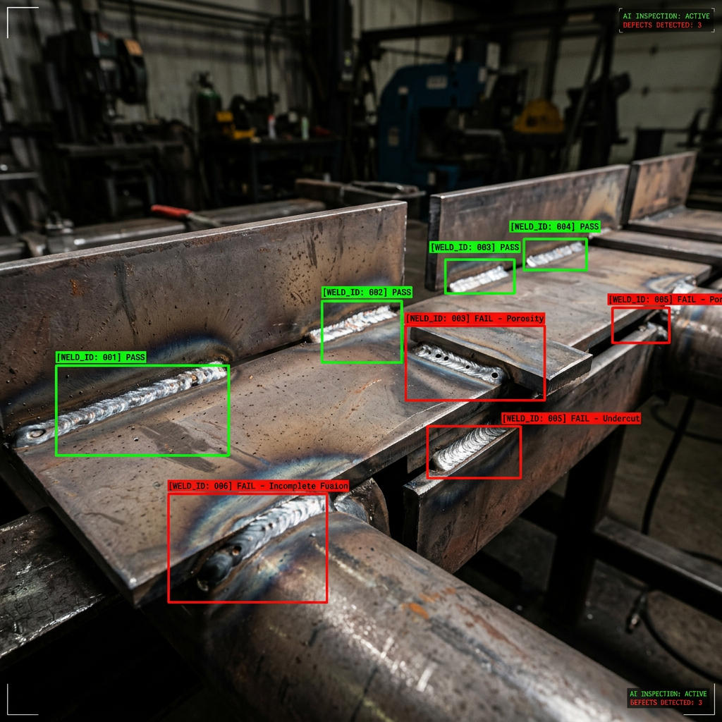 AI Visual Inspection of welds